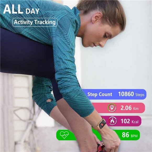 FITVII Slim Fitness Tracker with Blood Oxygen, Blood Pressure, women and kids main image 6